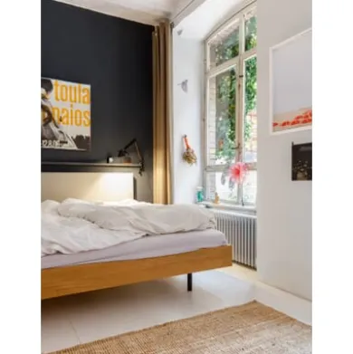 Bett Unidorm Grau