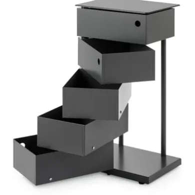 Drehladen-Container Stahlblech 5-fach anthrazit