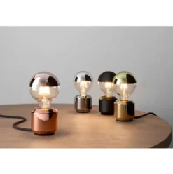 LED-Kopfspiegellampe Globe, Messing